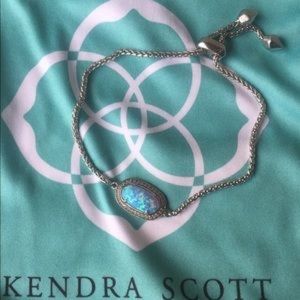 RARE Kendra Scott ice blue opal bracelet